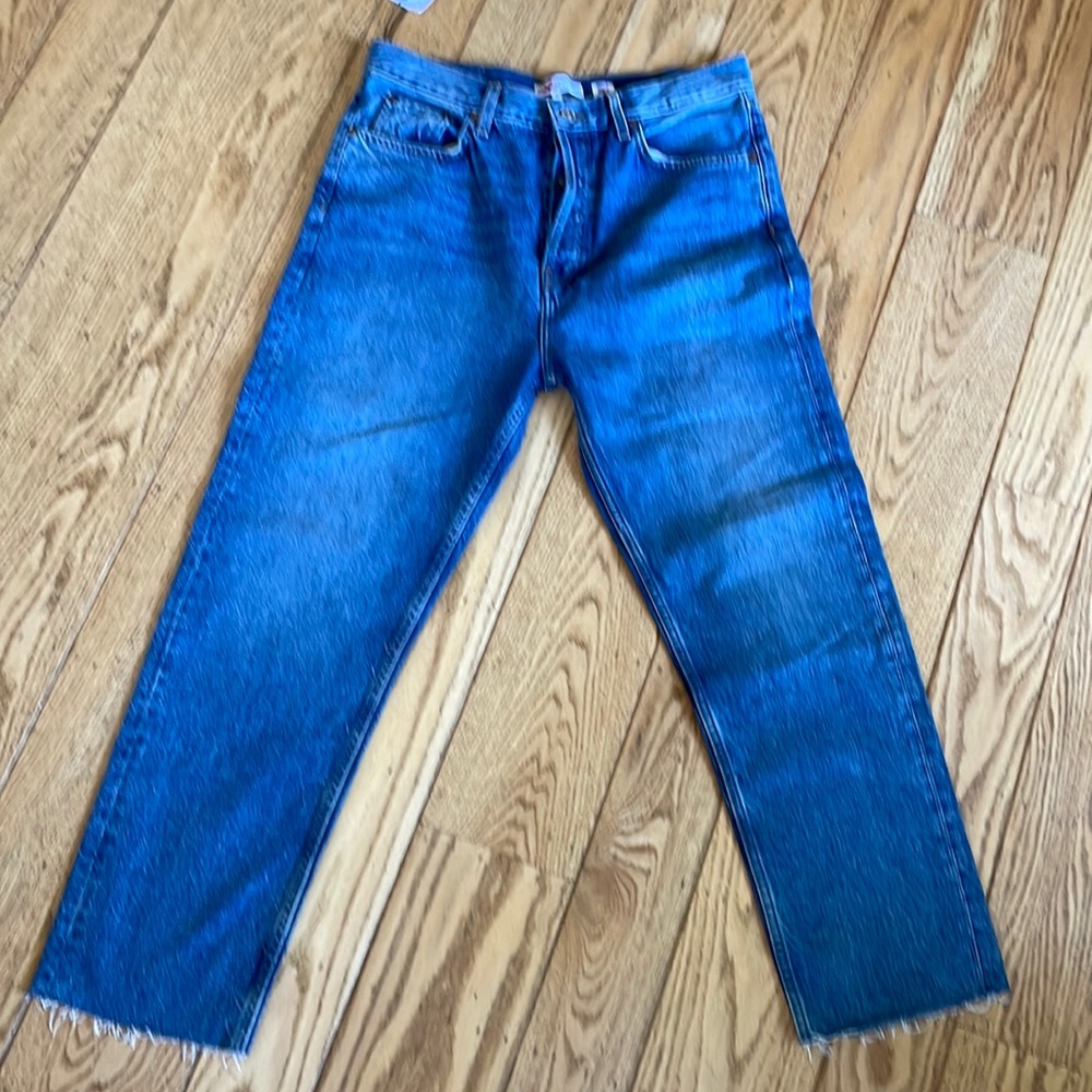 RE/DONE original High Rise Stovepipe Jesns NWT